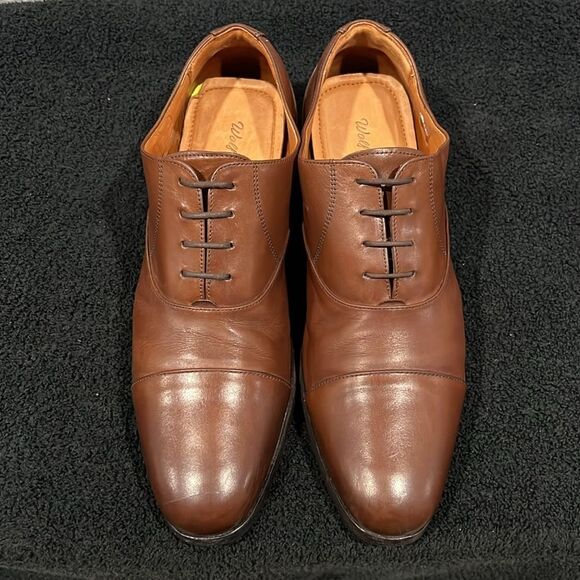 ?? Wolf & Shepherd Oxford Closer Cap Toe Brown Maple Leather Shoes Sz 11 - EUC main image 4